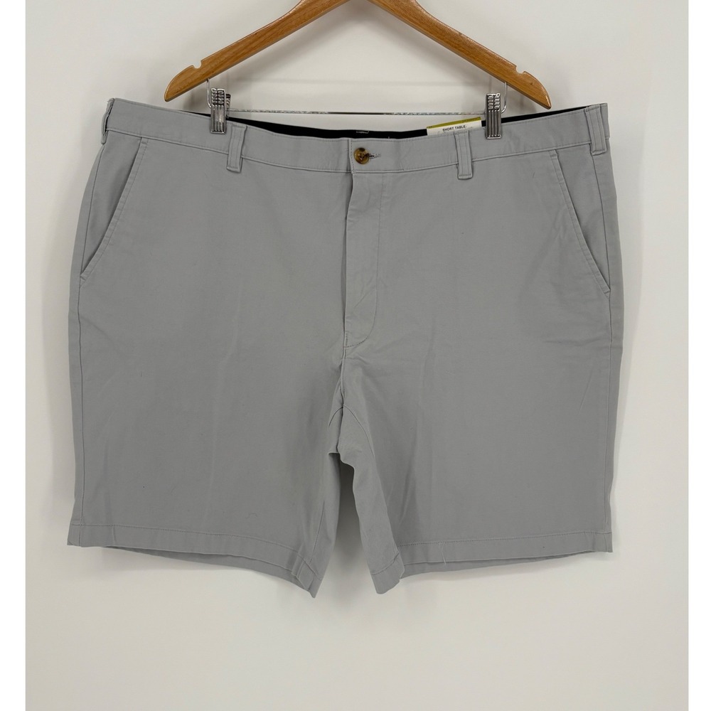 Club Room Chino Shorts Mens 44 Pearl Blue 4-Way Stretch 9in Inseam Golf New